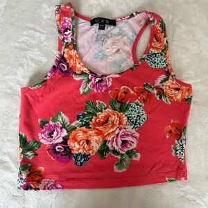 Floral Cropped Tank